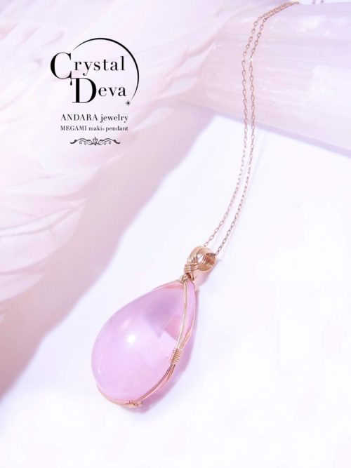ANGEL AURA PINK】アンダラクリスタル宝石(オパークホワイト×クリア