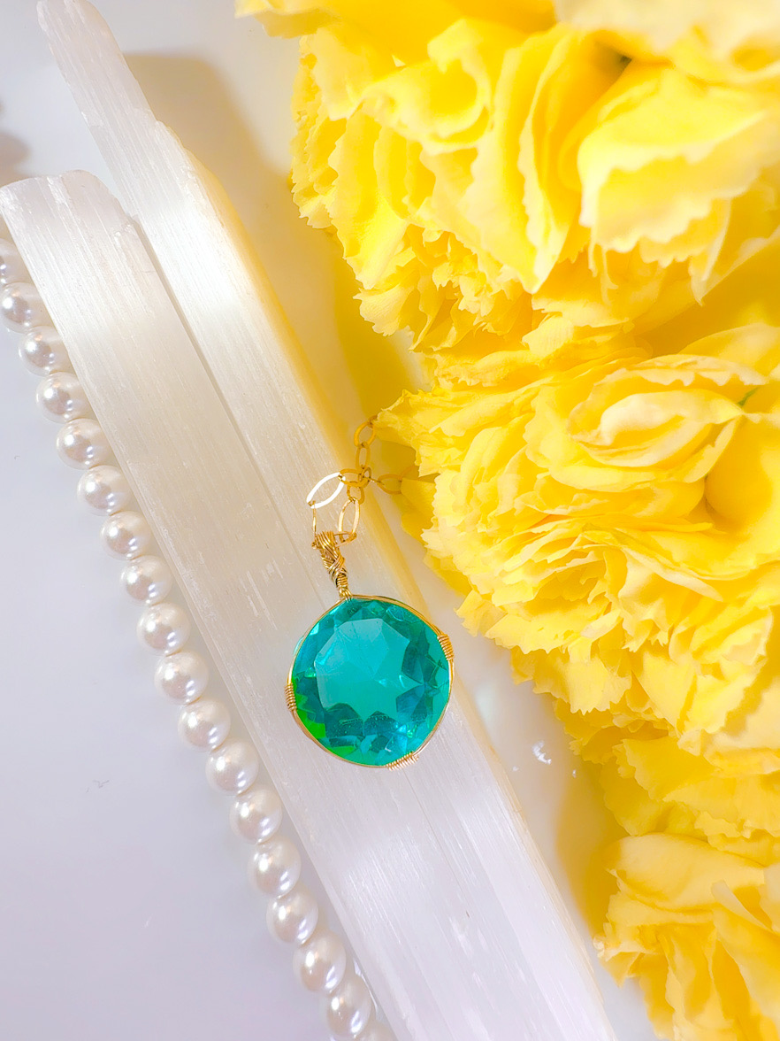 LEMURIAN BLUE STONE】 15CT！パライバエレクトリックブルー |アンダラ